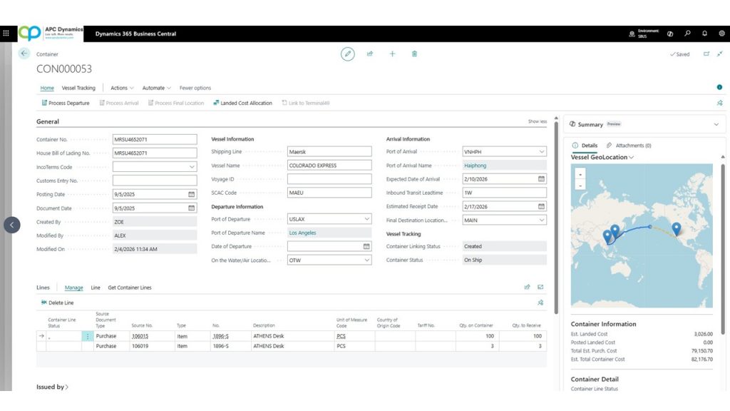 Tracking Freight containers