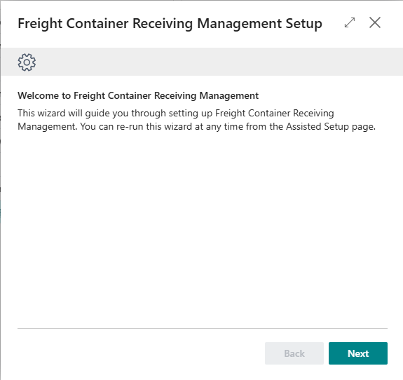 Wizard Welcome screen showing the title banner and introductory text